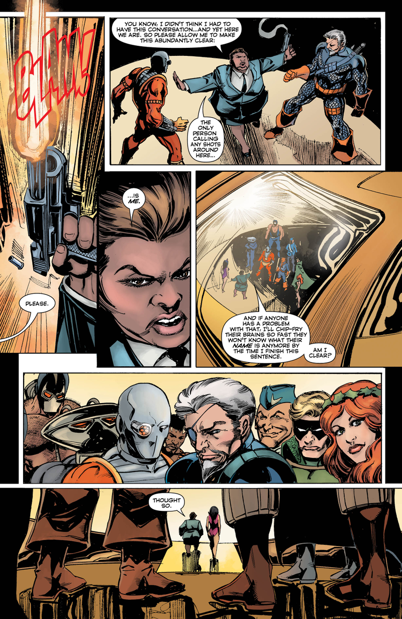 Illustration for article titled Exclusive DC preview: Supervillains go to war in Convergence: Suicide Squad #2